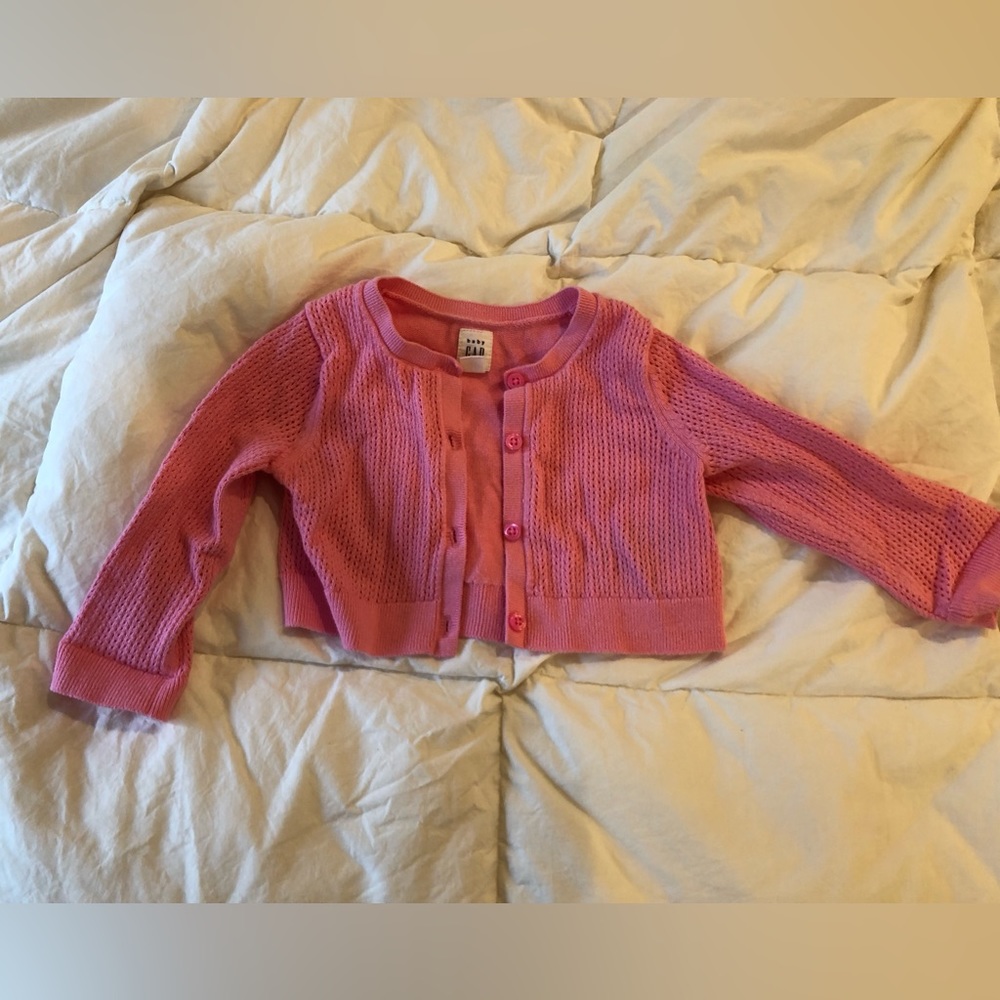Baby GAP pink cardigan